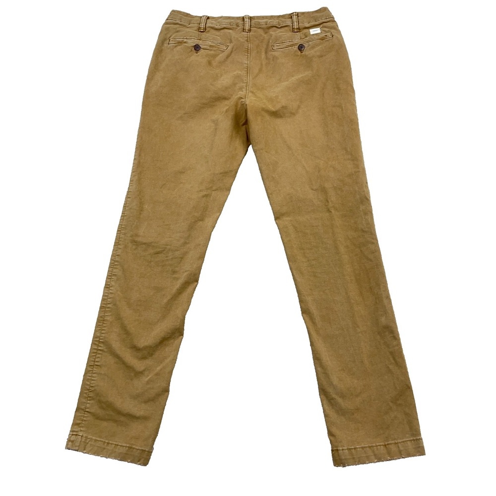 American Eagle Pants Men 32x34 Brown Khaki Chino Slim Fit Straight Leg Dress - Picture 2 of 13